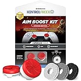 KontrolFreek Aim Boost Kit for PlayStation 5 (PS5) and PlayStation 4 (PS4) Controller | Includes Performance Thumbsticks and Precision Rings | Inferno Edition