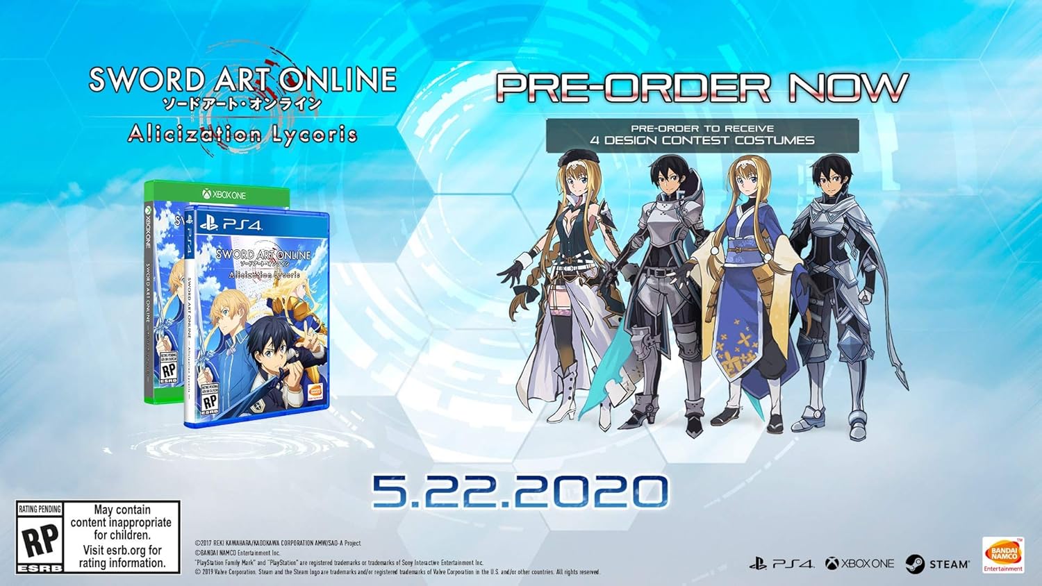 Amazon Com Sword Art Online Alicization Lycoris Playstation 4