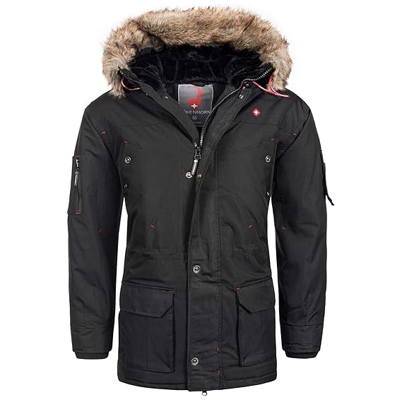 Höhenhorn Hochkönig Herren Winter Jacke Parka Parker mit Kunstfell