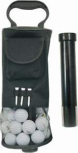 Longridge Shag Ball Bag Deluxe Black for Golf Holds 75 Balls view 2
