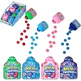 Baby Bottle Pop Twisters Chewy Candy 8 Ct Sweet Candy with Chewy Sour | Center in Twisting Containers Full Size Individually Wrapped Fun Bulk Assortment For Kids Party Favors Toys Goodie Bags