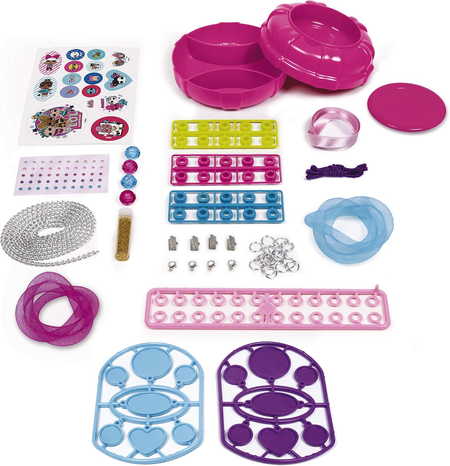 Clementoni 18558 -LOL-Cool Jewels-Made in Italy Craft for Kids from 7 Years and Older-Jewellery Girl, English, Multi-Colour - Image 5