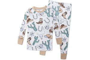 HonestBaby baby-boys 2-piece Pajamas Sleepwear Pjs 100% Organic Cotton for Baby, Toddler, Kids, Boy