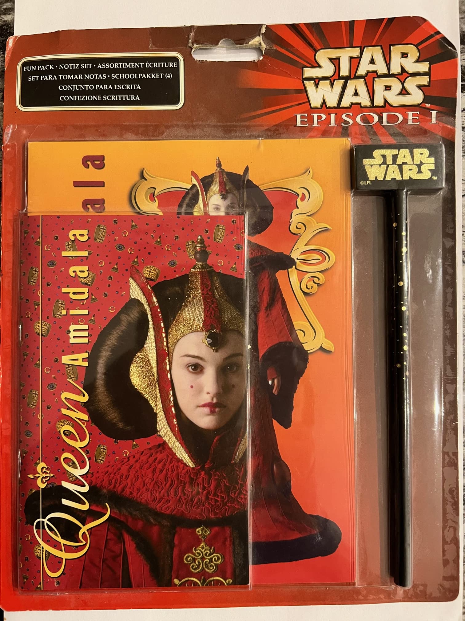 KKWW STAR WARS EPISODE I FUN PACK NOTEBOOK AND PENCIL COLLECTABLE VINTAGE RARE