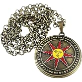 ArtkticaSupply Dark Souls Game Series Inspired - Dark Souls 3 Special Edition The Sun Necklace Pendant. Great Gift For a Gamer Friend And a Great Cosplay Item For Any Dark Soul Franchise Fan.