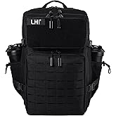 LHI Tactical Military Backpack for Men 25L/45L Large Molle Army Assault Pack 3 Day Hiking Rucksack With Bottle Holder