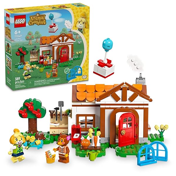 LEGO ANIMAL CROSSING ISABELLE’S HOUSE VISIT, BUILDABLE CREATIVE...