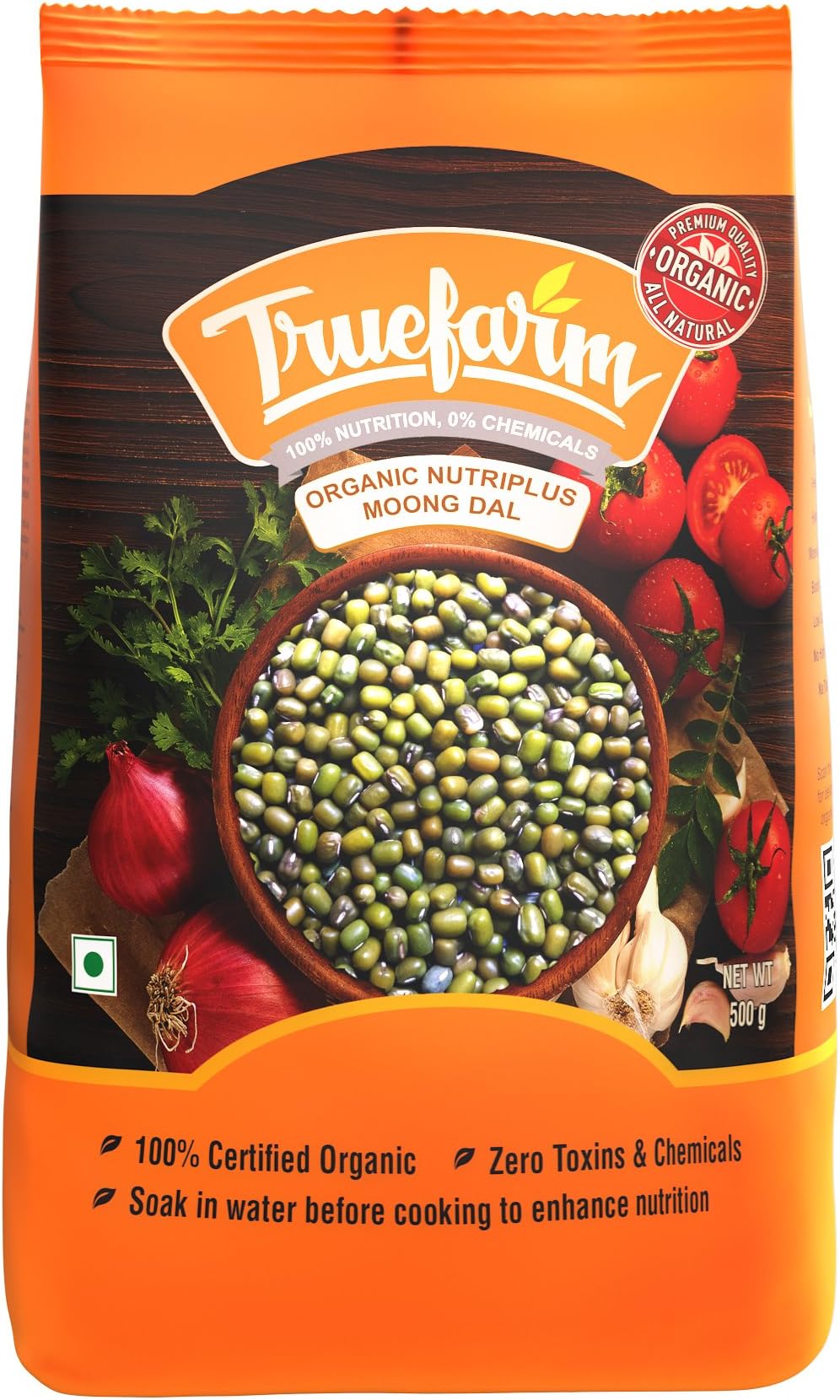Truefarm Foods Organic Nutriplus Moong Dal, 500g