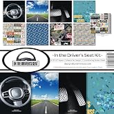 Reminisce in The Driver's Seat Scrapbook Collection Kit White