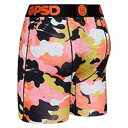 PSD Men's Gloom Cloud Camo Boxer Briefs, Multi, XL