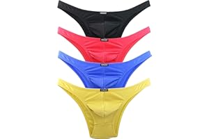 iKingsky Men's Cheeky Underwear Mens Pouch Bikini Panties Sexy Branzilian Back Briefs