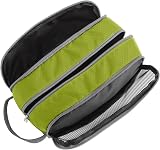 Gonex Men Toiletry Bag with Strap Sport Style Repellent Showerproof Nylon Green view 4