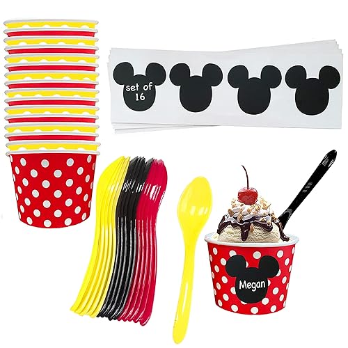 Outside the Box Papers Mickey Mouse Inspired Ice Cream Party Set 