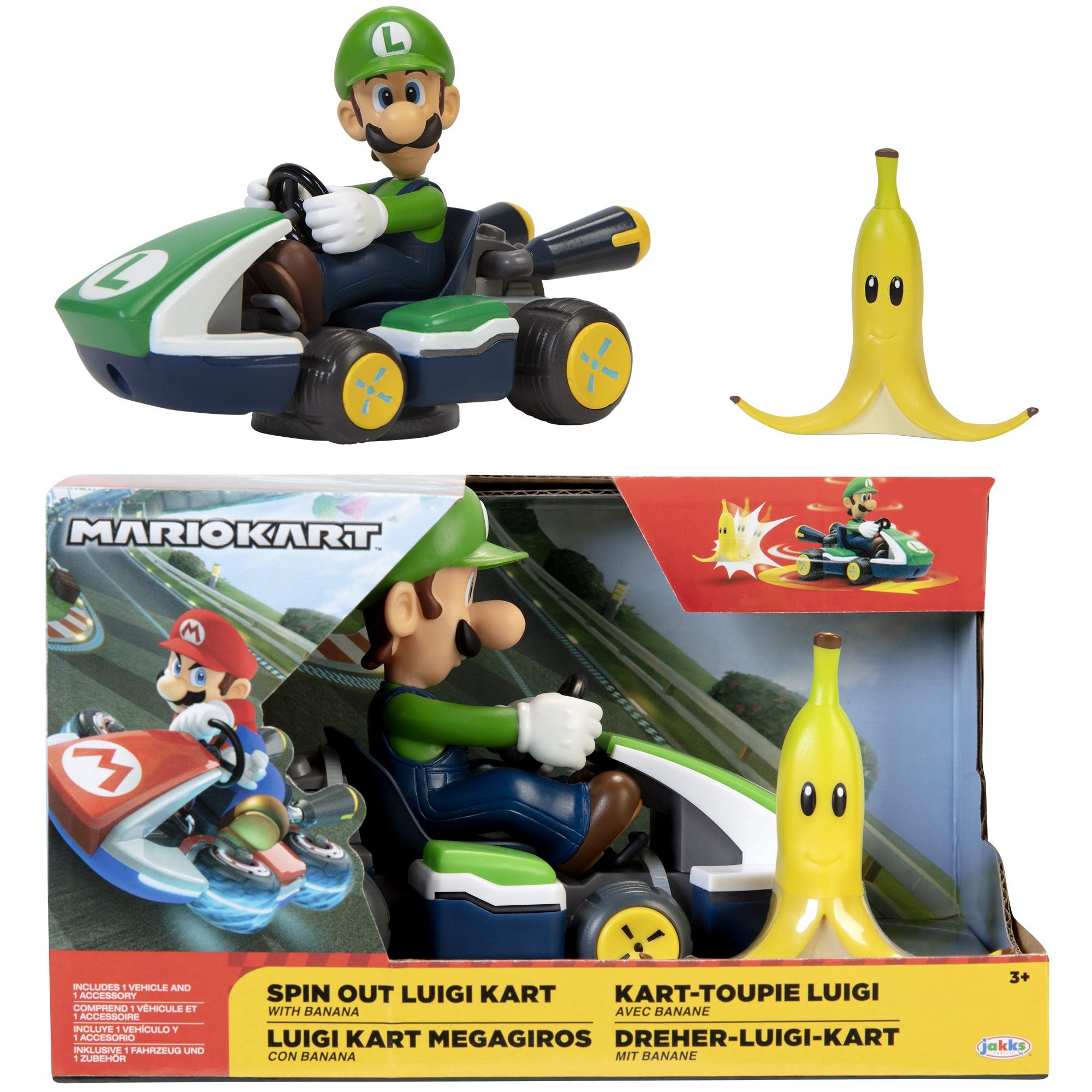 Super Mario Nintendo Luigi Racing Vehicle Green 408754-PB