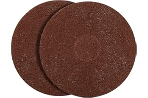 Dkaikai The Orbiter Brown Scrub Pad, Part Number 437049, has a Diameter of 12 inches (2 Pack) Used for The Oreck Commercial Orbiter Hard Floor Cleaner Machine ORB550MC.