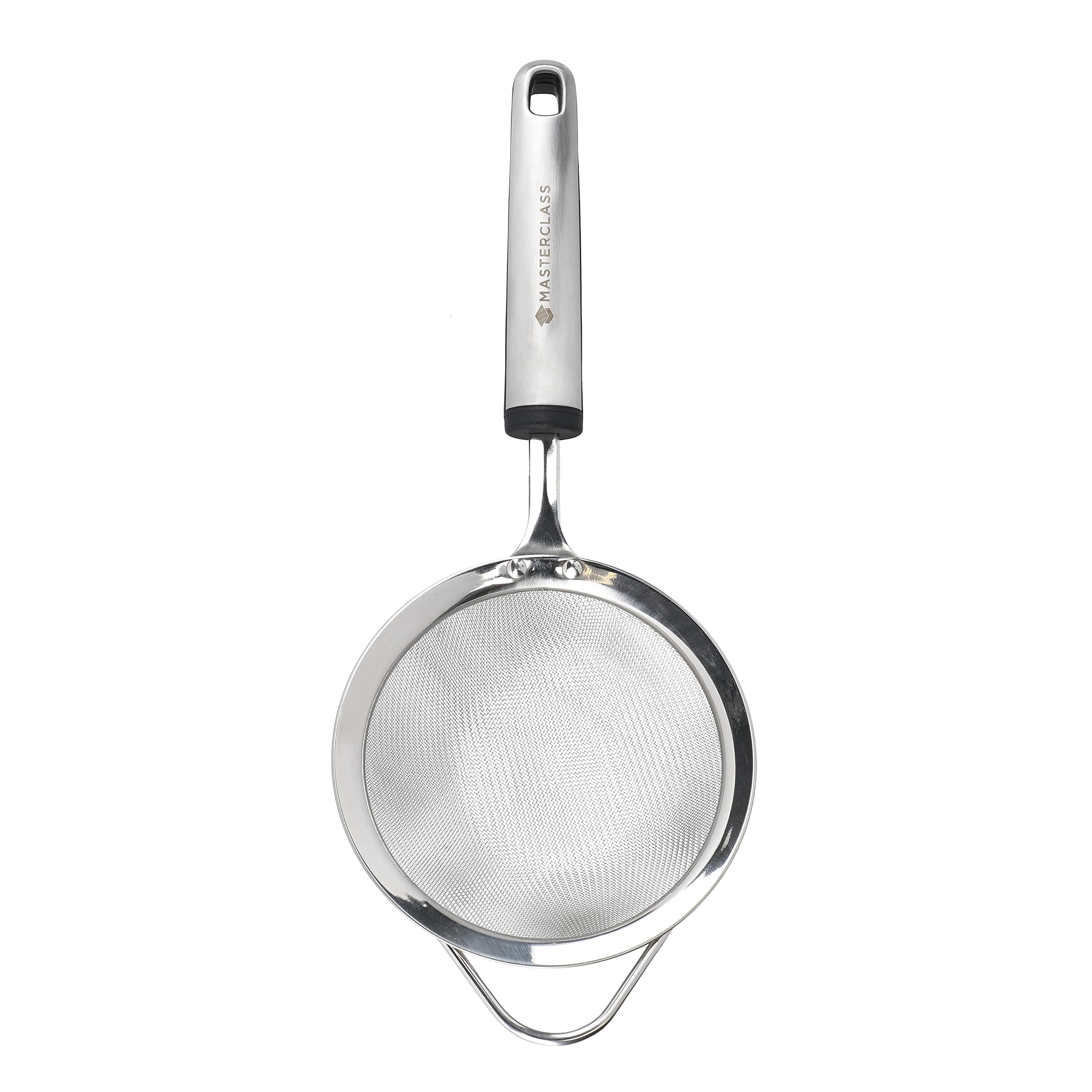 MasterClass Soft Grip Sieve, 12 cm, Carded, Stainless Steel, Silver