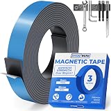 Magnetic Tape Roll 3m x 30mm Extra Thick Self-Adhesive