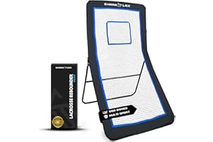 Lacrosse Rebounder 4x7ft Volleyball Rebounder - Lacrosse Bounce Back with 5 Adjustable Angles - Portable Lacrosse Practice Net for Backyard - Lax Pitch Back for Baseball and Volleyball by Shark Lax.