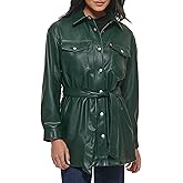 Levi's Women's Faux Leather Belted Shirt Jacket (Standard & Plus Sizes)