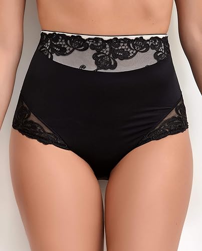 high waisted lace briefs