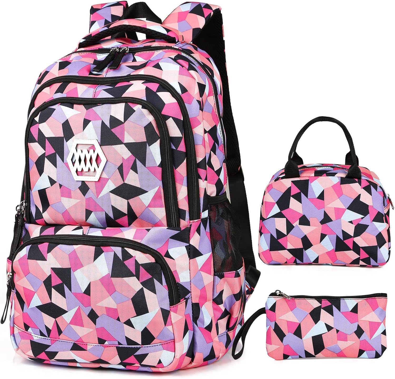 scione school backpacks set for teen girls women lightweight college school bag travel laptop backpack for student cute teen bookbags set 15 6inch