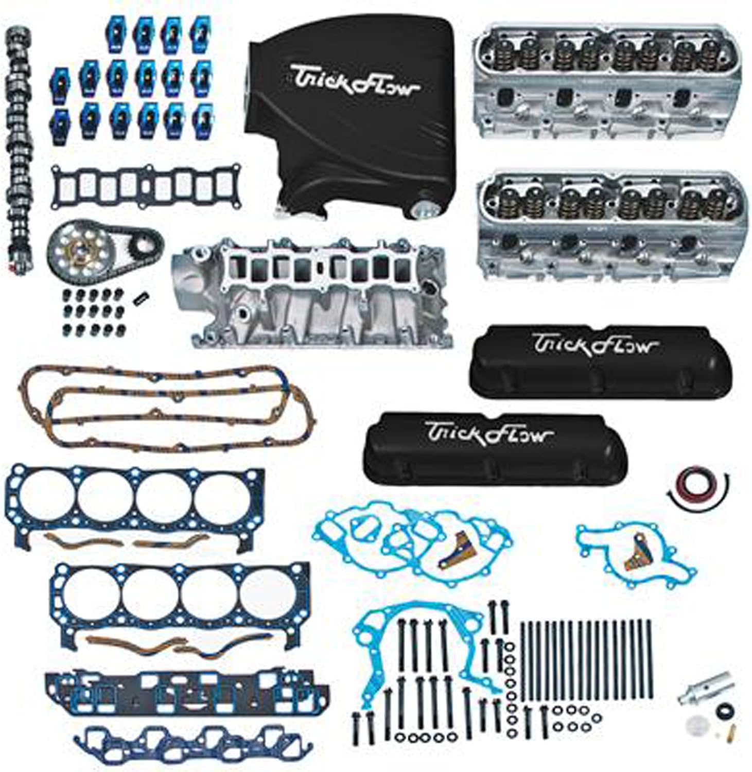 TRICK FLOW TFSK514360350B Top End Engine Kit Twist ed Wedge 360HP SBF 5.0L Amazon.co.uk Car
