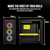 Corsair 4000D RGB AIRFLOW Mid-Tower Case w/ 3x AF120 RGB ELITE Fans & Node PRO view 8