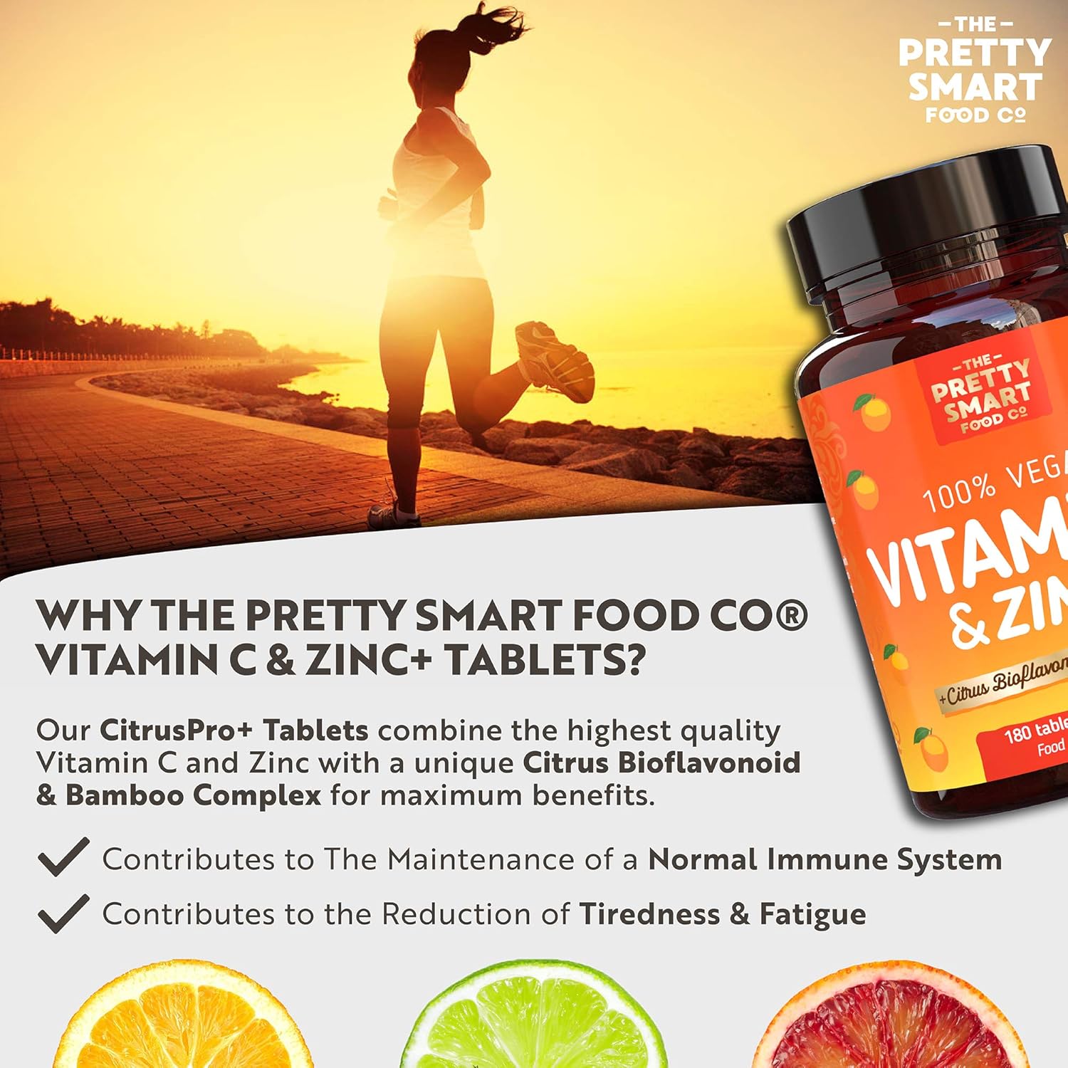 Powerful Vitamin C and Zinc Tablets, Vitamin C 1000mg with Zinc, 6 Month's Supply, Boosted with Citrus Bioflavonoids & Bamboo - Image 4