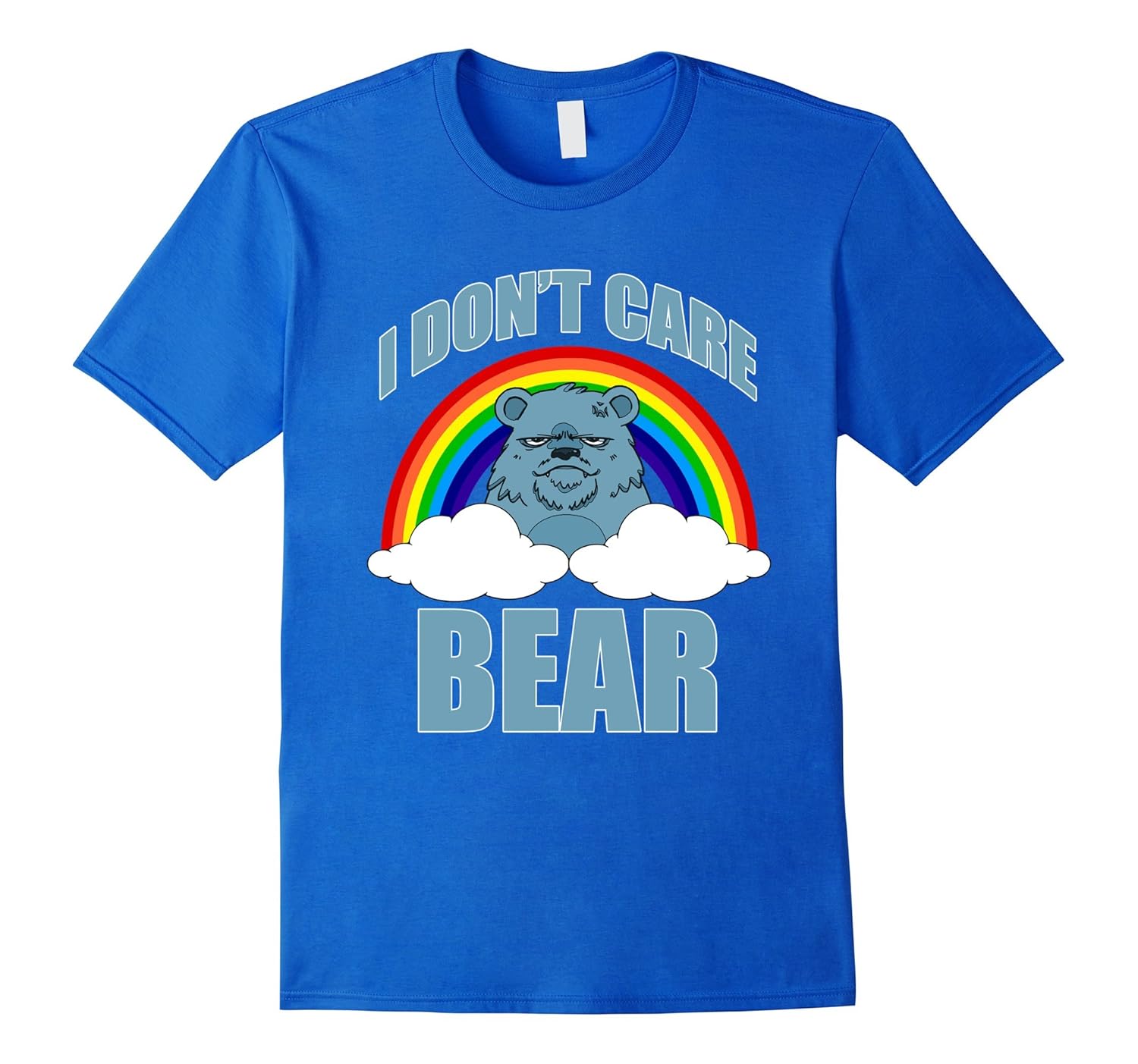 FUNNY I DONT CARE BEAR T-SHIRT Classic Meme Humor-CL – Colamaga, image size:1500x1403