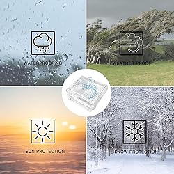 ACFBGFV 8x10FT Clear Waterproof Tarp, PVC 14 Mil