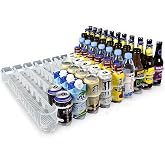 Display Technologies Visi-Slide Fridge Drink Organizer, Soda Can Organizer, Gravity Fed Glide for Angled Shelves for Coolers, Commercial Refrigerators, and Cold Vaults (2-Pack)