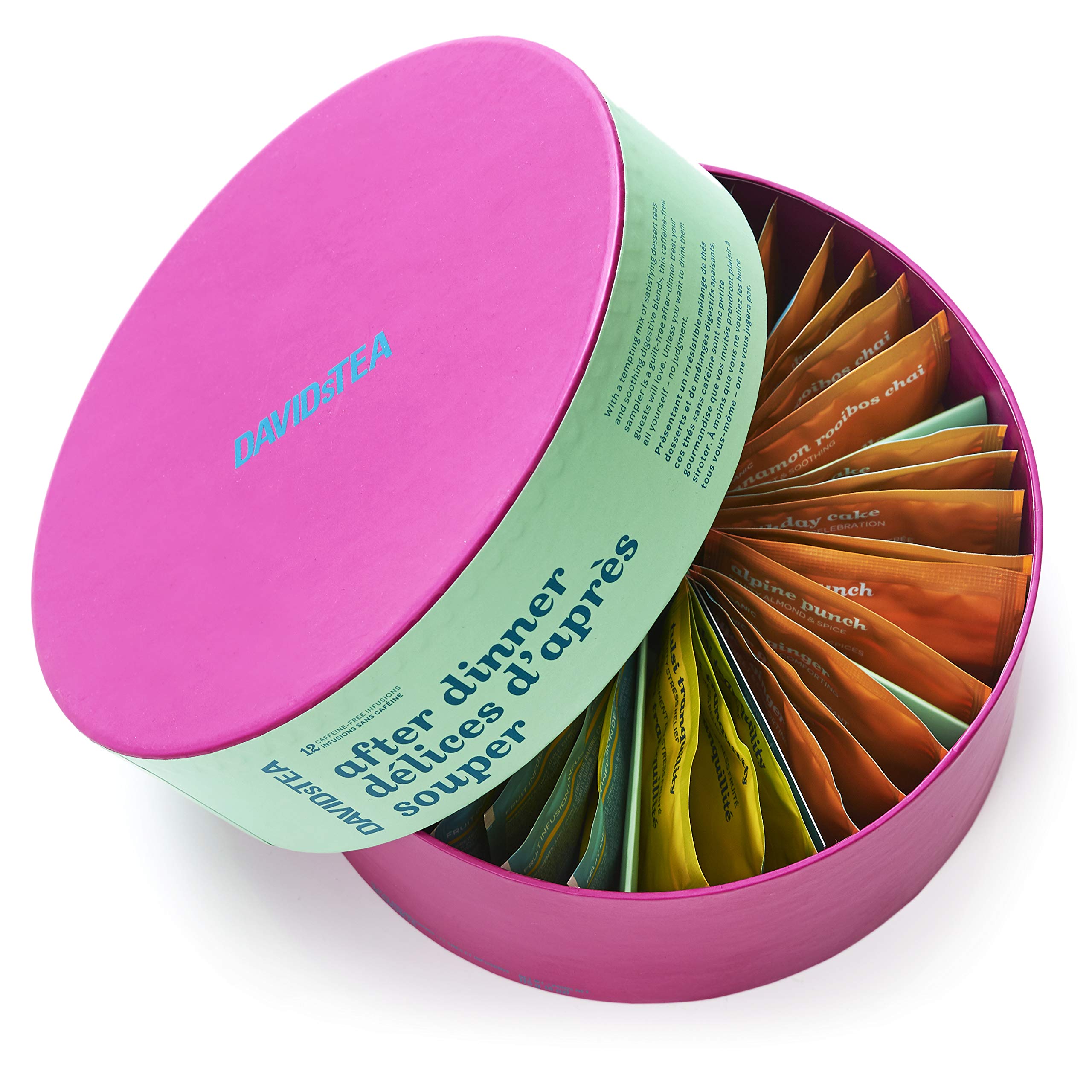 Buy DAVIDsTEA After Dinner Sachet Tea Wheel Tea Gift Box, Full Leaf and