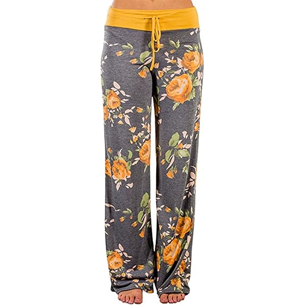 AMiERY Women's Trendy Pajama Pants Women Long Lounge Pants Womens