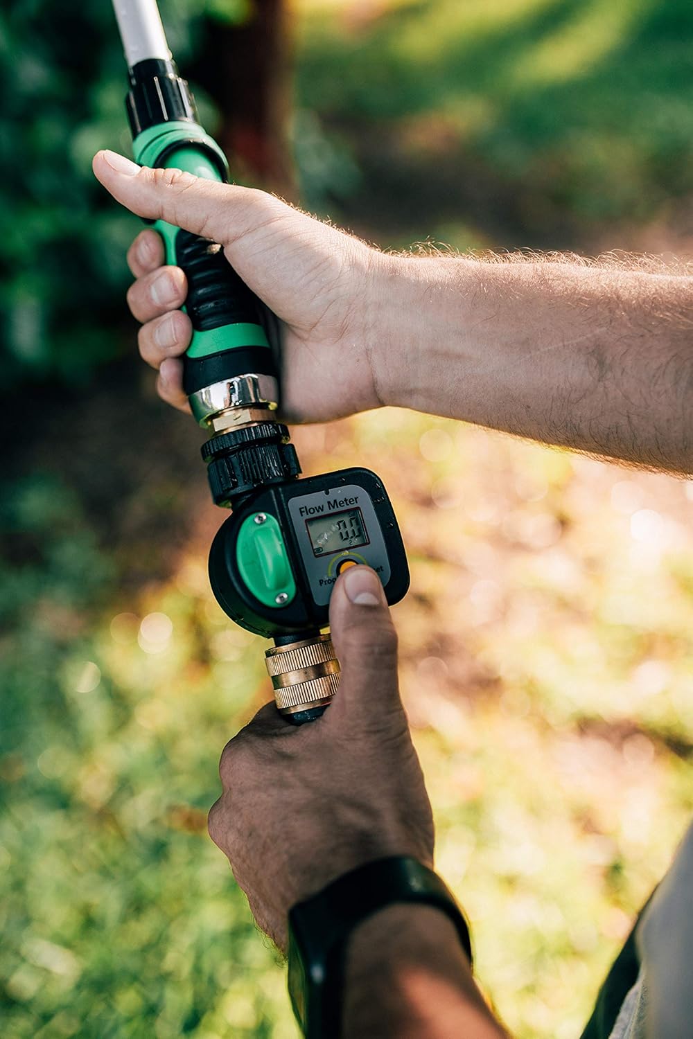 Krageröd – Garden Hose Water Meter | Measure in Gallons or Liters | Use with Garden Water Timer to Measure The Exact Amount of Water Used in Outdoor Irrigation | Simple Intuitive Design |: Home & Kitchen