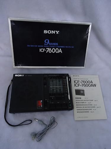 Sony ICF-7600A FM/FM/MW/SW Shortwave 9-Band Portable Receiver