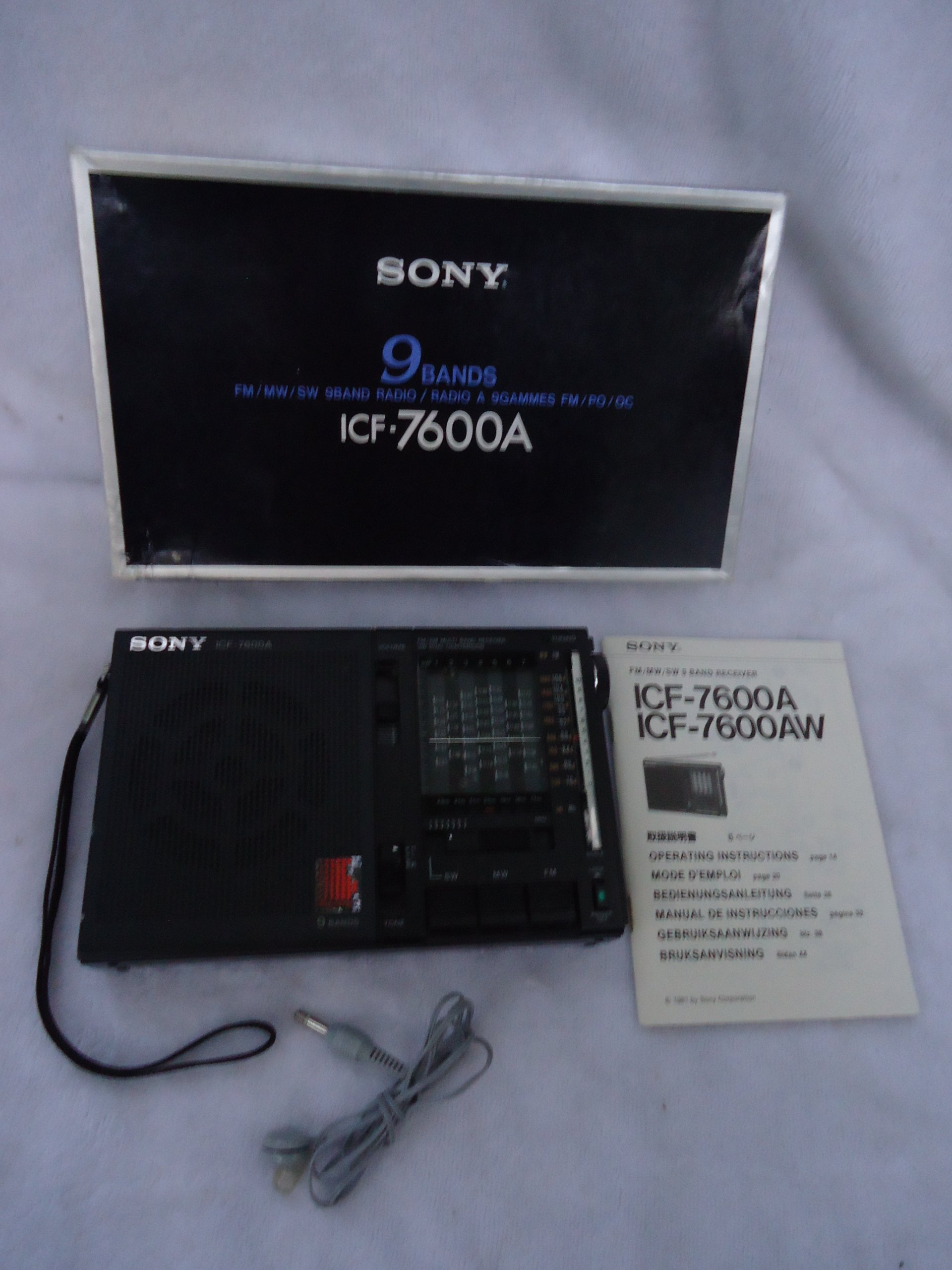 SONY ICF-7600A 9-BAND RECEIVER FM/MW/SW ラジオ 短波 ソニー