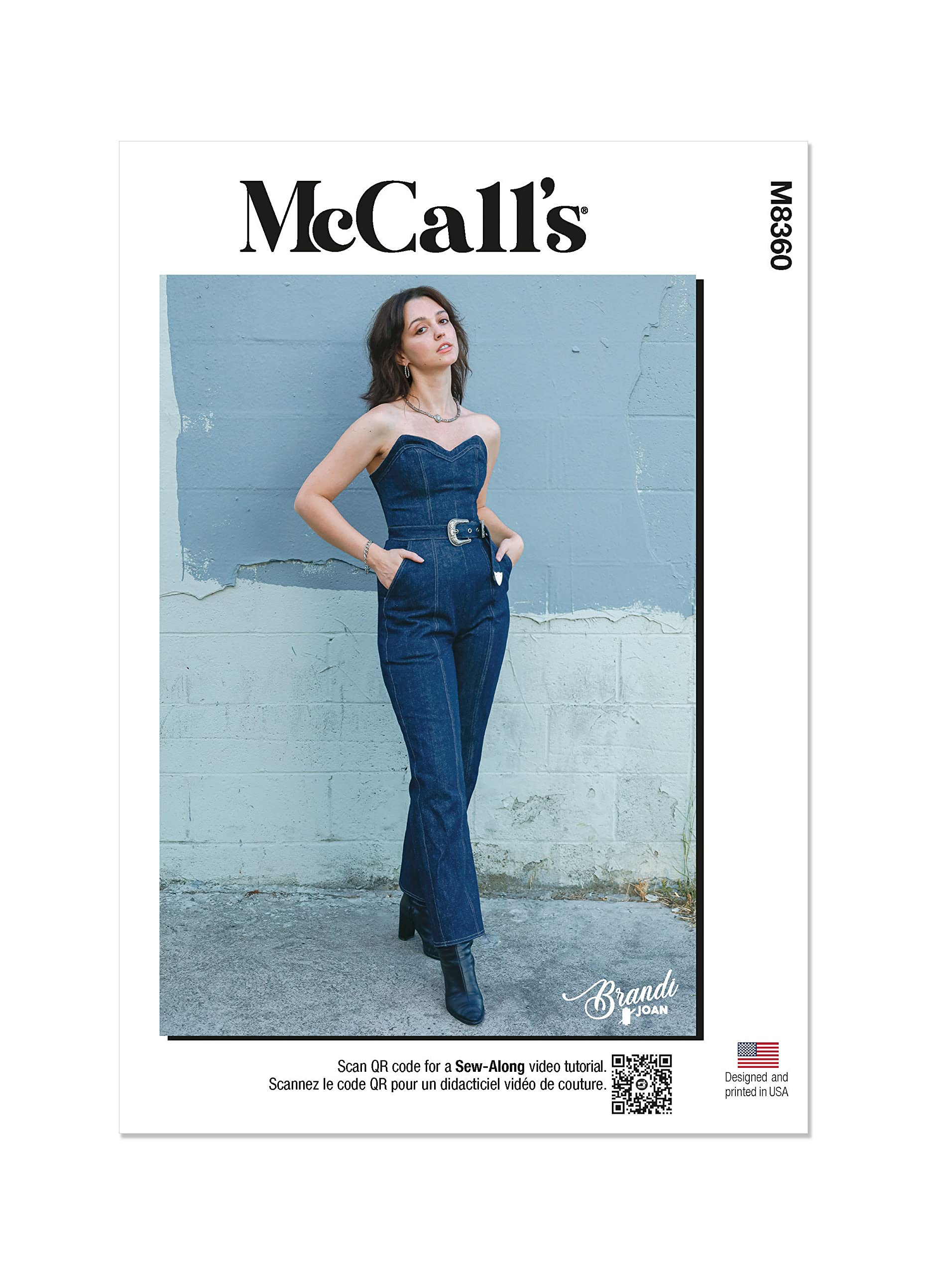 MCCALLS M8360A5 Misses' Jumpsuit by Brandi Joan A5(6-8-10-12-14)