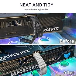 Sirlyr Corsair 12vhpwr Cable,12+4 Pin to Dual 8 Pin