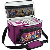 Bag compatible with Toniebox Starter Set, Carrying Case with Transparent Tote for Tonies Figures, Purple
