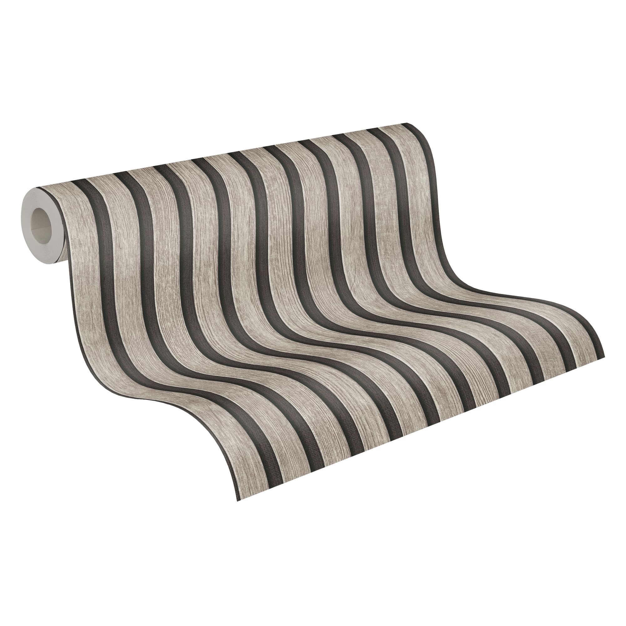 A.S. Création PintWalls II 391092 Wallpaper Acoustic Panels 3D Grey Black Wooden Slats 10.05 m x 0.53 m, Single Unit, Made in Germany — image 1