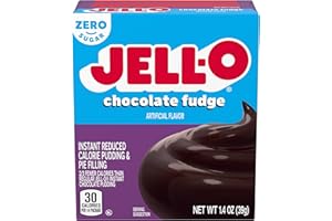 Jell-O Chocolate Fudge Sugar Free & Fat Free Instant Pudding & Pie Filling Mix (1.4 oz Box) Pack of 24