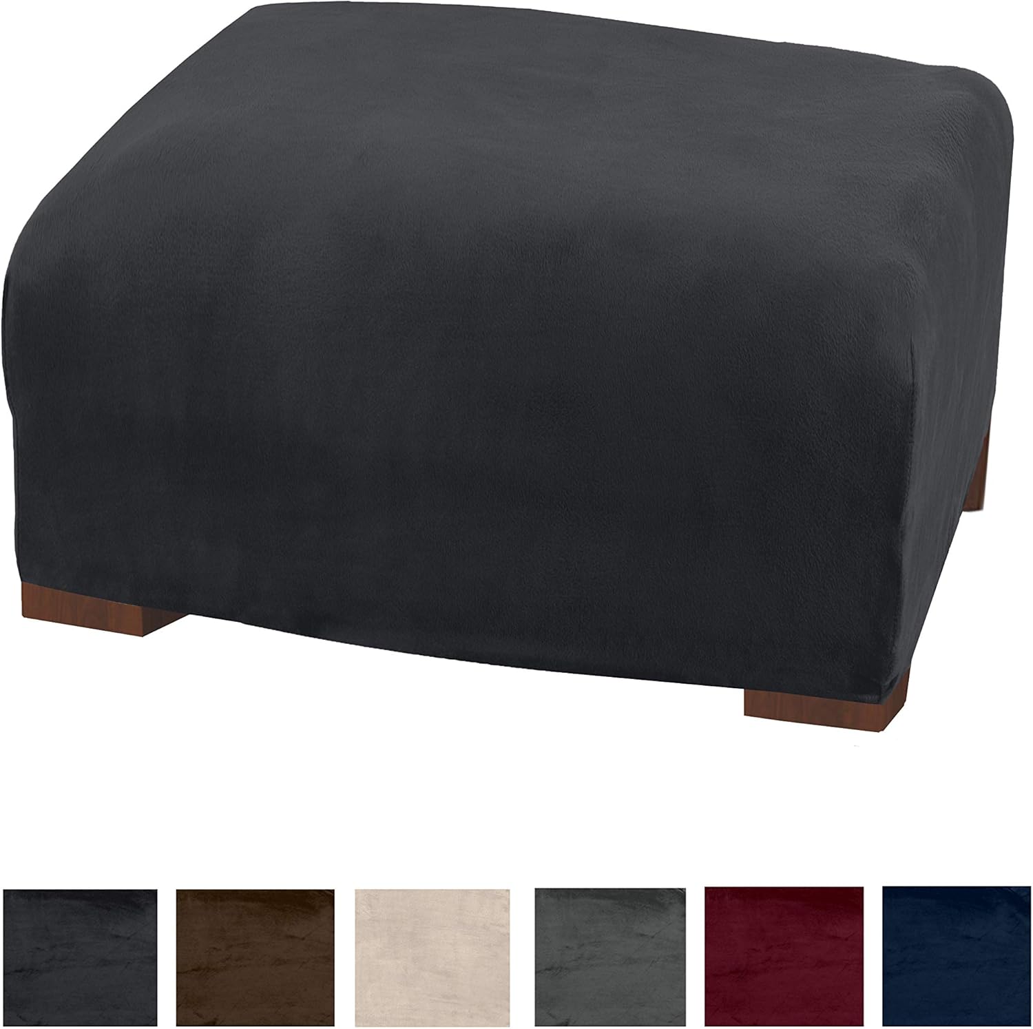 Best ottoman covers sure fit stretch square