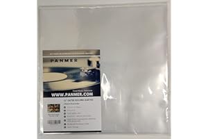 PANMER 12" Outer Clear Vinyl Record Sleeves Polypropylene 80 Micron x 25