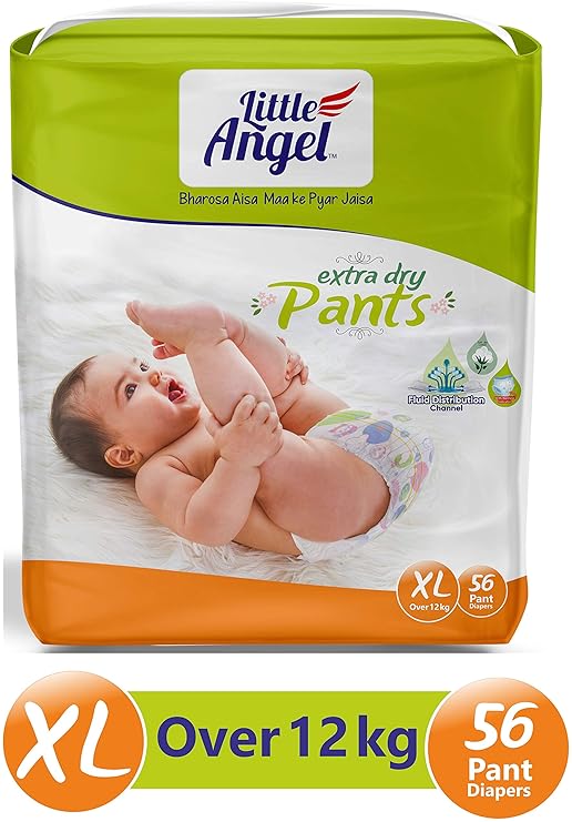 Buy Little Angel Baby Diaper Pants, XLarge (56 Count) Online at Low