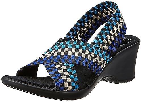 blue leather sandals womens