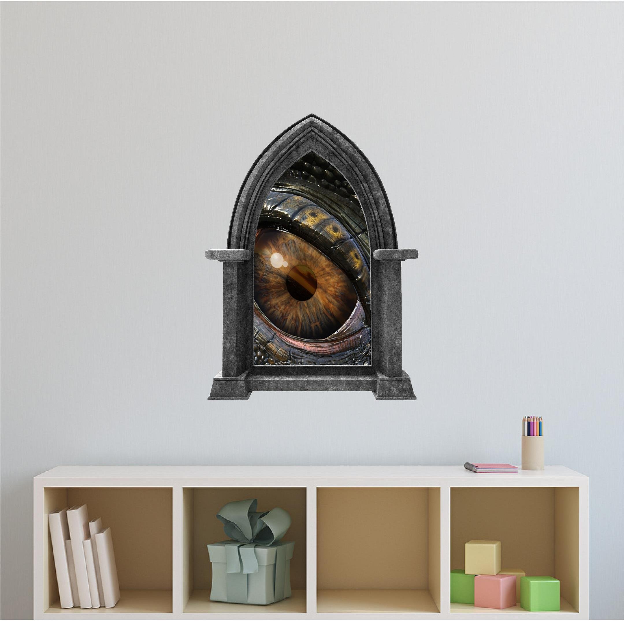 Buy Castle Window Decal Instant 3D Medieval Window View Dragon Wall