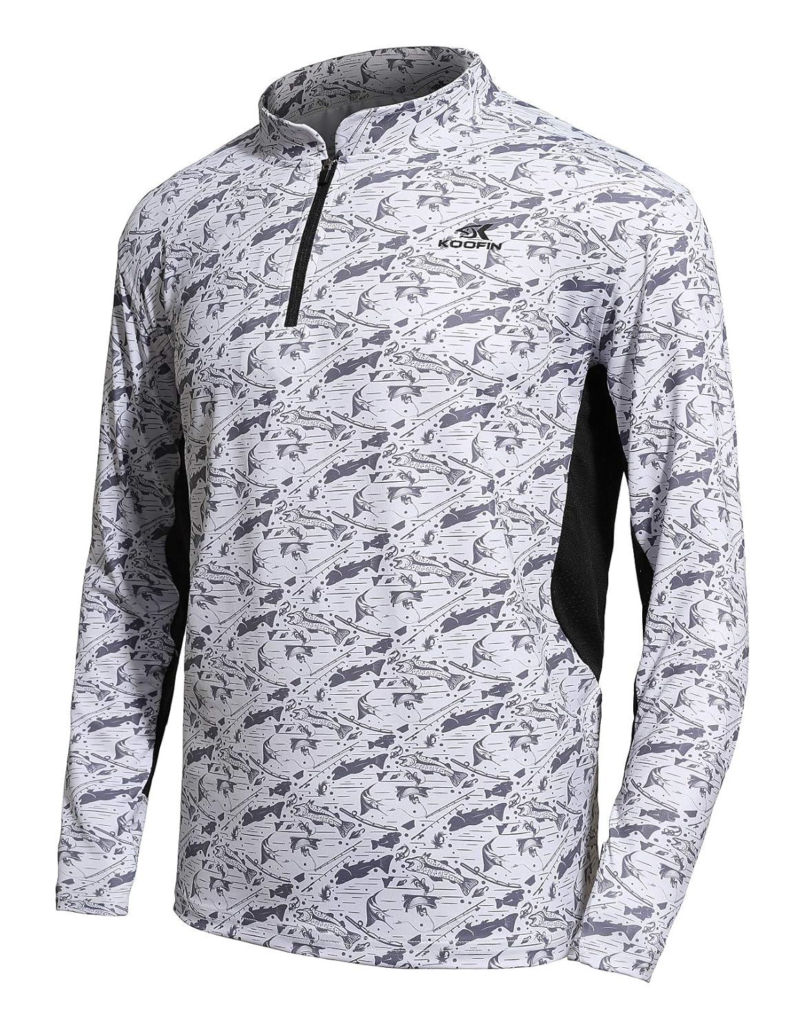 Buy Men’s Performance Vented Long Sleeve Fishing Shirt 1/4 Zip UPF50