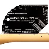 FretGuru XT MOAGG 10-in-1 Guitar Setup Tool - Precision String Action Gauge | For luthiers &amp; DIY repair, fret rocker &amp; fret wear checker, bridge &amp; pickup spacing, nut height, stainless steel