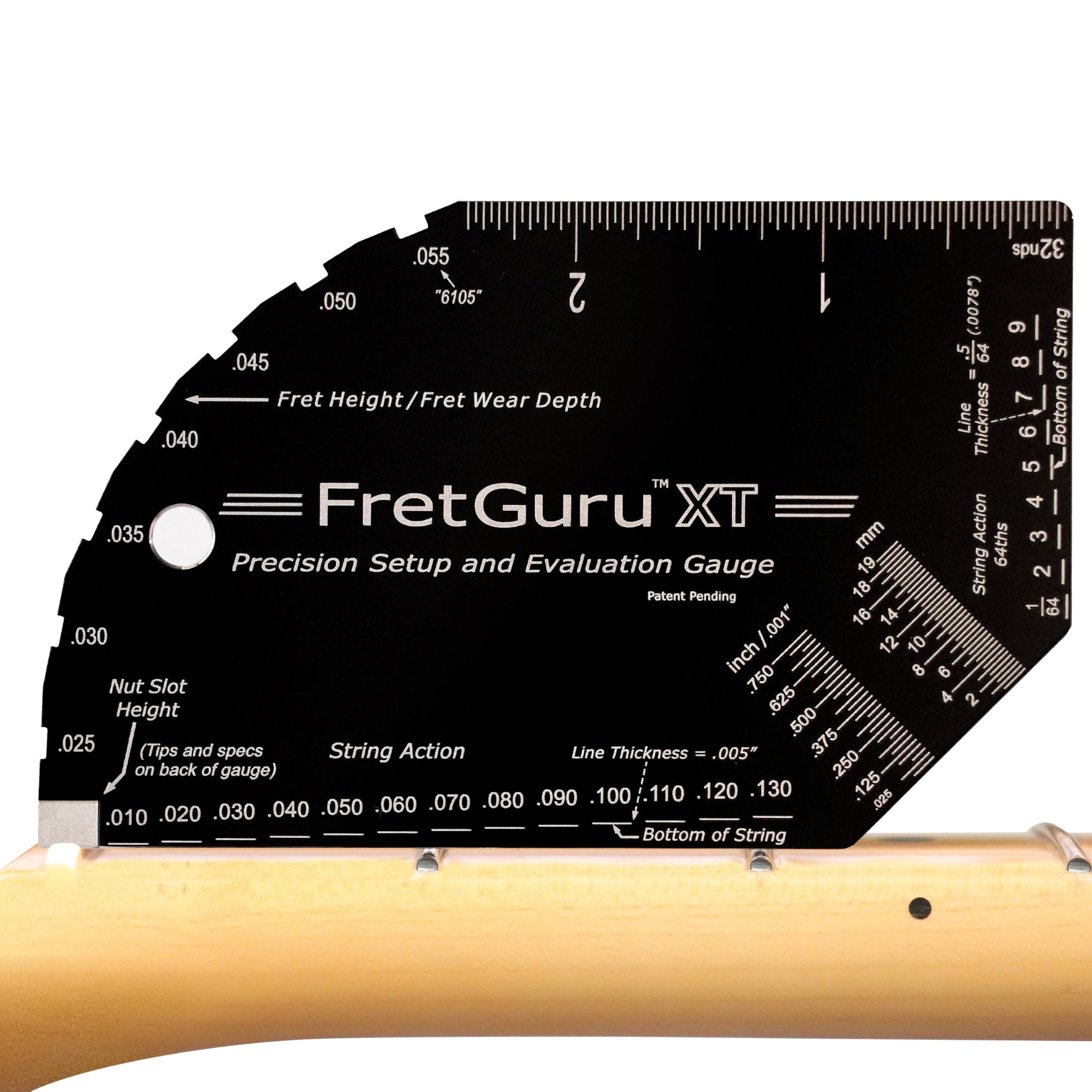 FretGuru XT Guitar String Action Gauge – Pro Fret