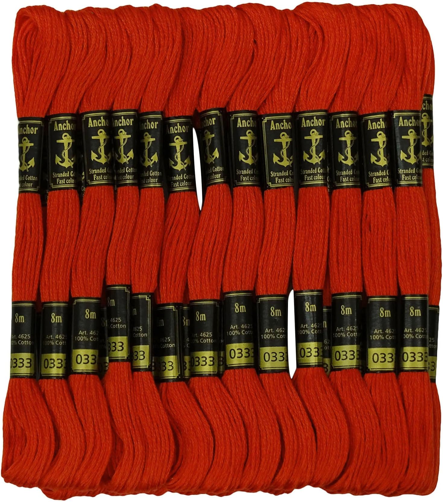 IBA Indianbeautifulart Stranded Cotton Thread Hand Cross Stitch Sewing Embroidery Floss Skeins-Red